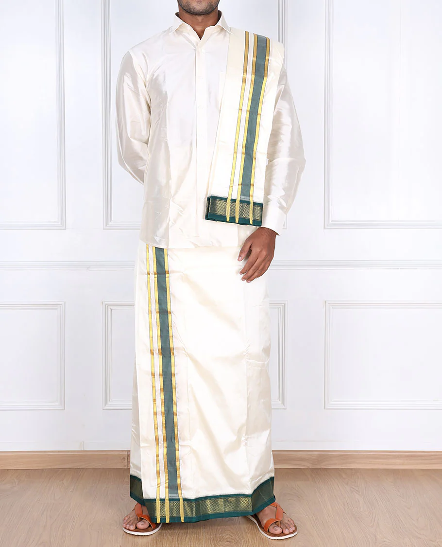 Silk Dhoti And Set